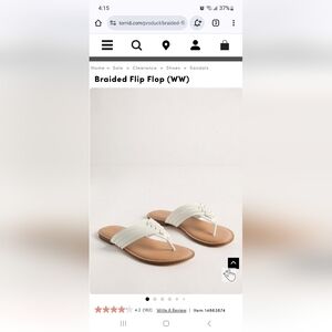White Torriid flip flops